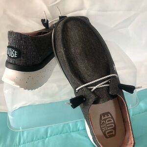 Hey Dude Women Moccasins - Dark Gray